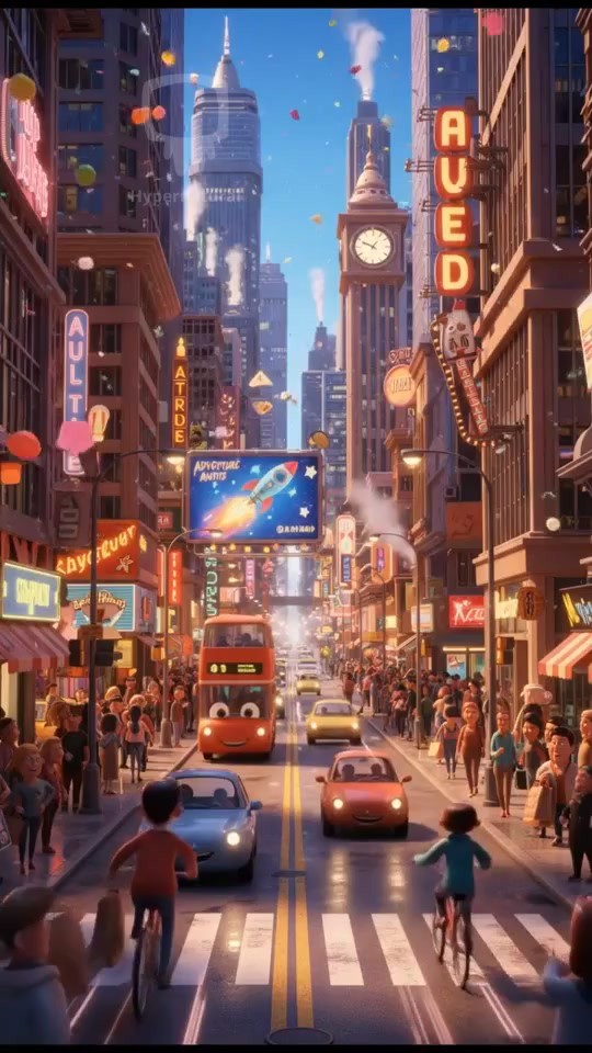 City Chaos: The Lion's Unexpected Entrance