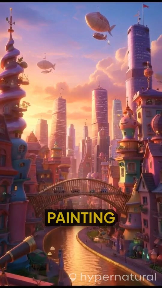 Flying High: A Colorful Adventure with a Cheerful Boy