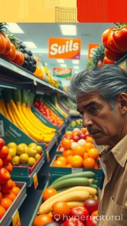 Fruit Fight: A Supermarket Showdown!