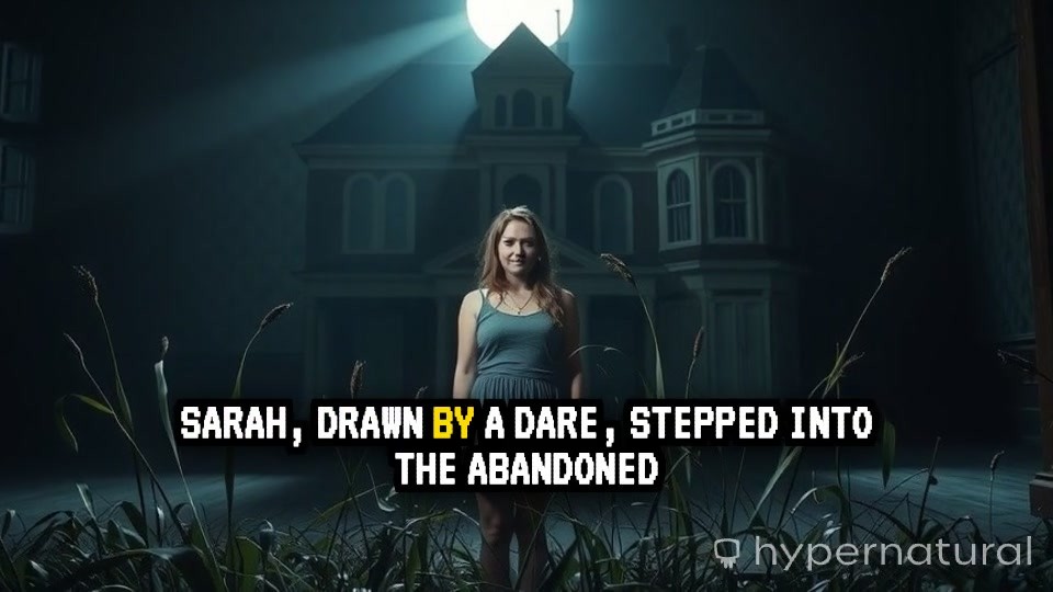 Doll, Cat, and a Girl in the Horror House