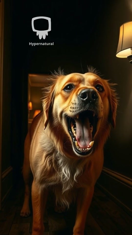 A Night of Tension: Dog and Cat Face Off