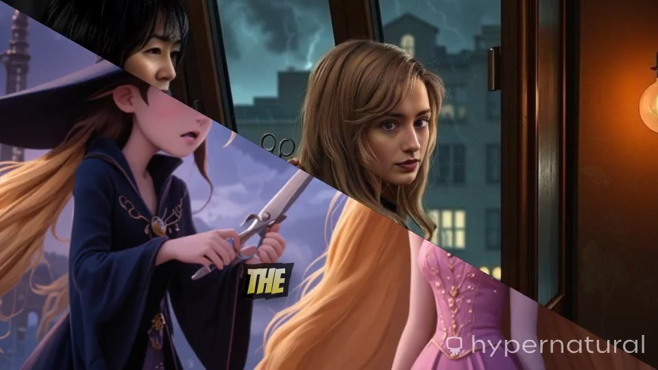 The Sorceress's Revenge: Rapunzel's Hair Falls