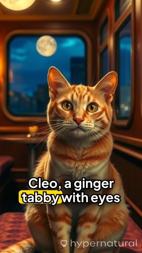 Midnight Train: Cat's Journey in 8K
