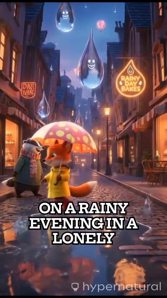 Lonely Puppy in the Rain