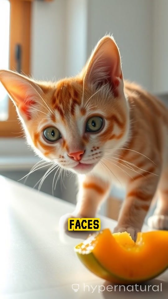 A Cat Slicing Jelly Apple