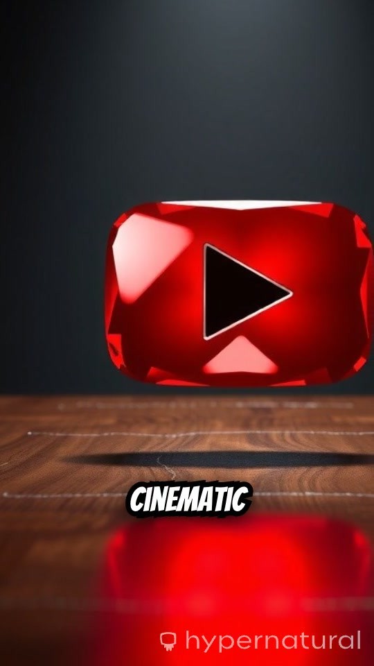 Cinematic Showcase of the Glossy Red YouTube Play Button