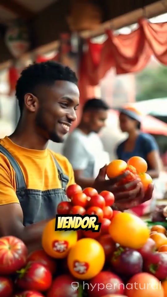 Selling Fruit in the Market