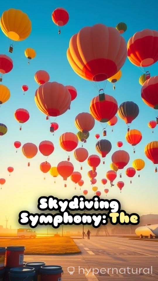 Skydiving Dogs: A Colorful Leap of Art