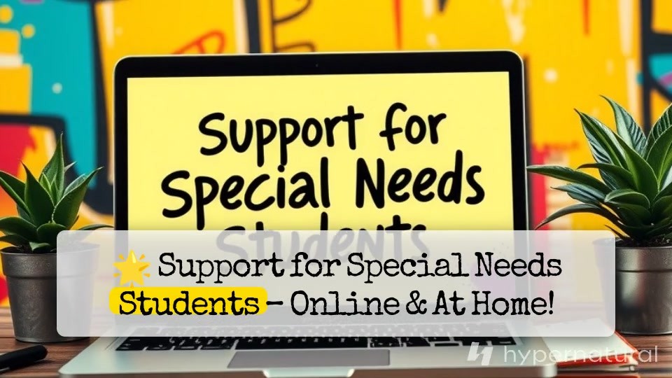 🌟 Expert Support for Special Needs Students – Online & At Home! 🌟