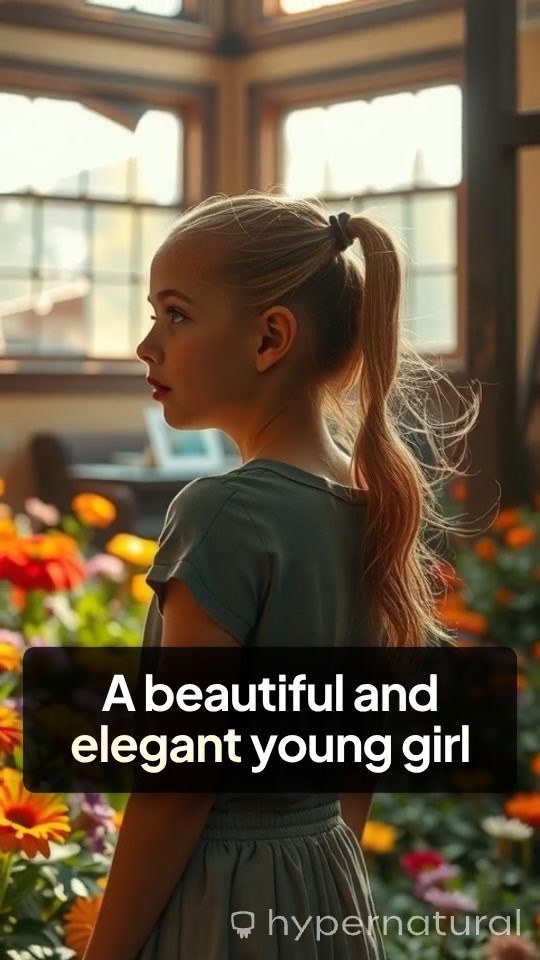 A Sweet Smile: The Elegance of a Young Girl