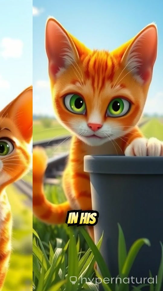 A Cat's Tree-Planting Adventure on the Train Path