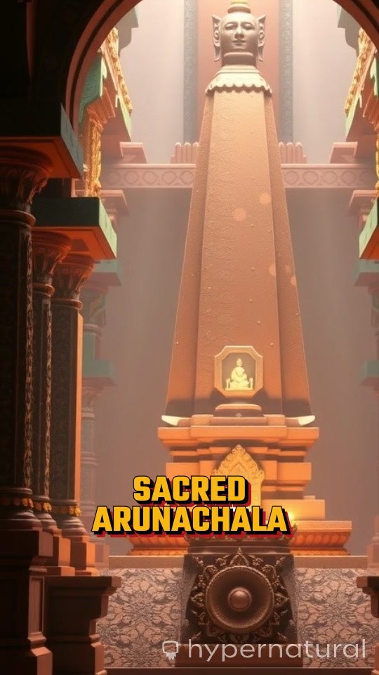 Closeup of Arunachala Lingam in Temple