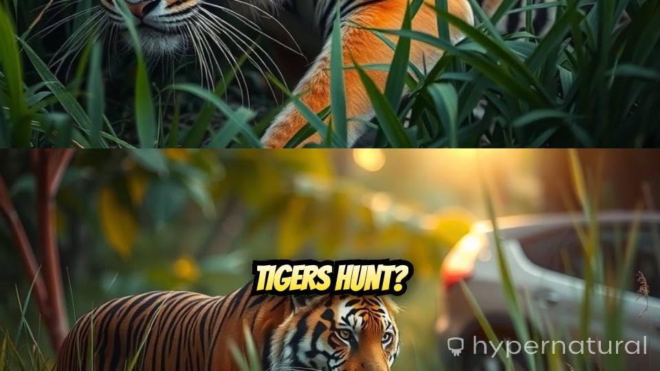 How Tigers Hunt and Their Adorable Cubs