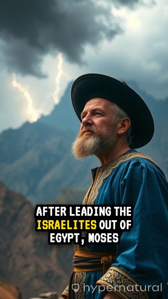 Moses and the Ten Commandments at Mount Sinai