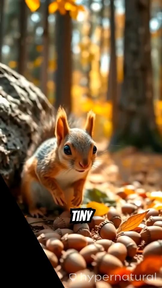 The Brave Little Squirrel's Golden Acorn Adventure