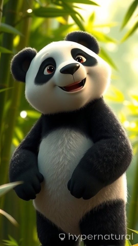 Chintu the Cute Panda: A Hopeful Morning in the Jungle