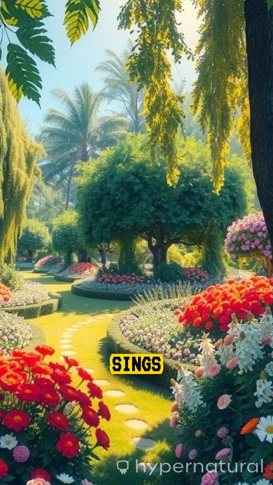 Chatting in a Beautiful Garden