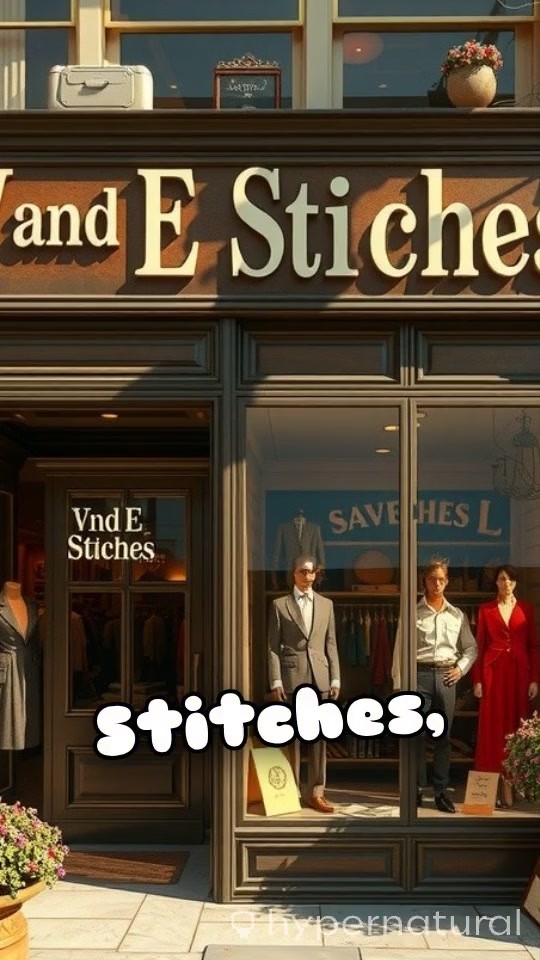Elegant Tailoring Showcase: V and E Stitches