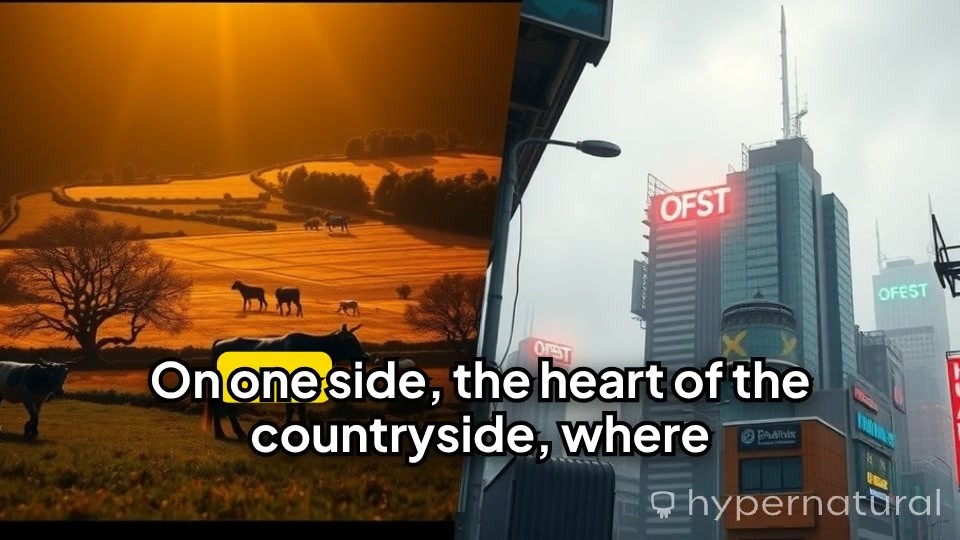 Contrasting Worlds: Rural Life vs. Urban Development