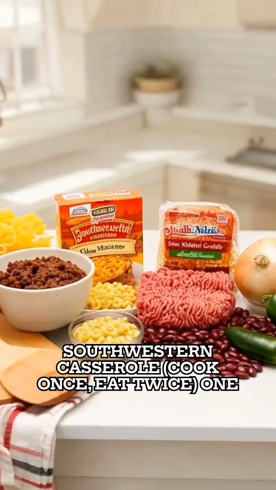 Big, Cheesy Southwestern Casserole for Easy Meal Prep!