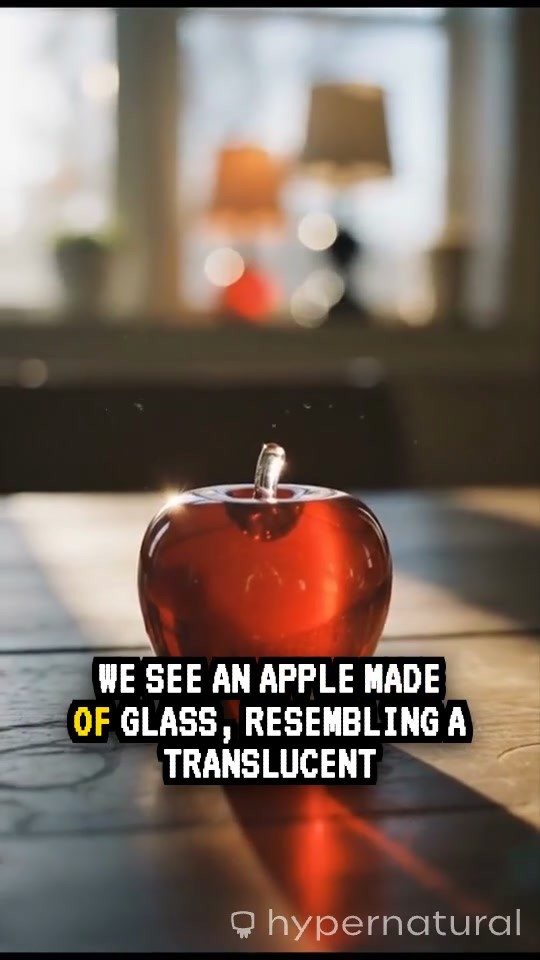 Slicing a Stunning Glass Apple: ASMR Experience