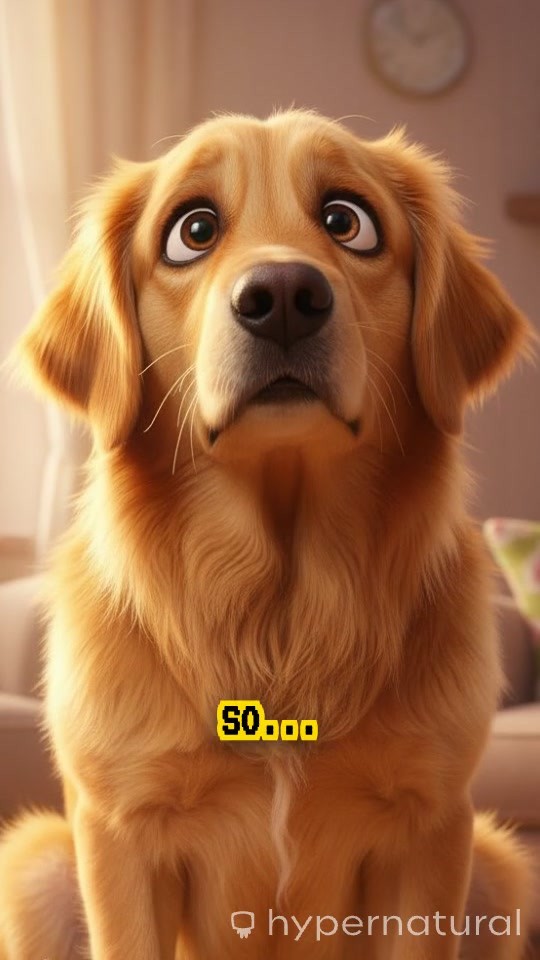 Dog's Playful Pep Talk