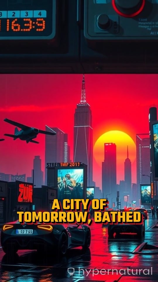 Futuristic AI City: A 10-Second Journey Through the Skies