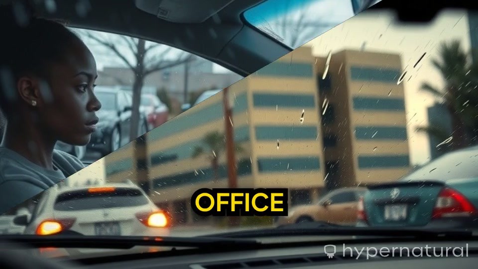 Rainy Beginnings: Amaka's First Day