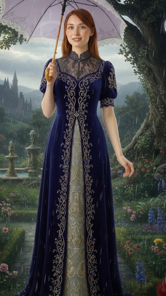 A Charming Encounter on a Rainy Day