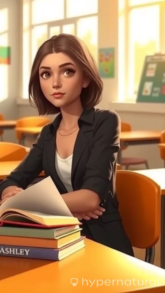 A Girl Reading in Class