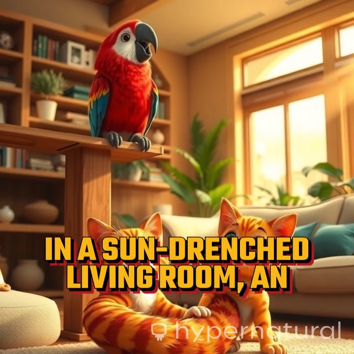 Talking Cat and Parrot Conversations