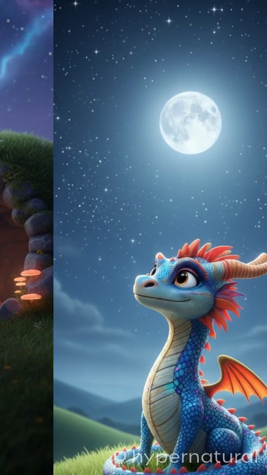 Dino Dreams Under Twinkling Stars