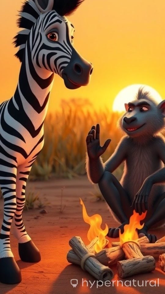 The Brave Zebra's Stripes