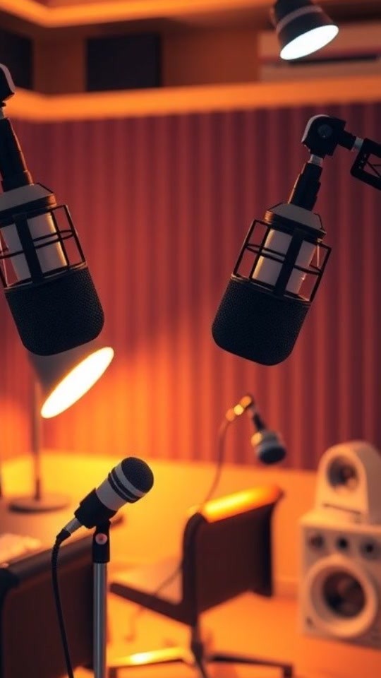 Baby in Podcast Studio with Headphones