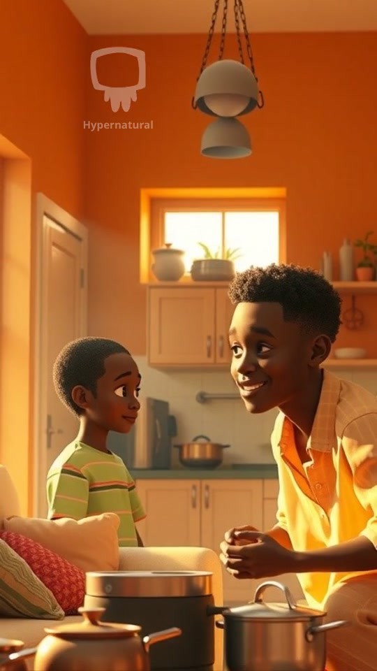 A Ghanaian Man with Two Wives and Beautiful Children