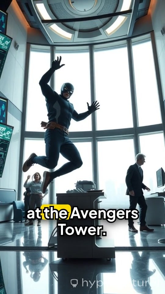 Spiderman's Squirrel Tale at Avengers Tower