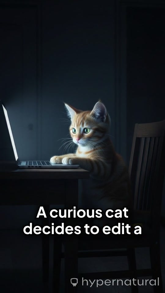 Cat Sees Scary Lion Video and Runs Away