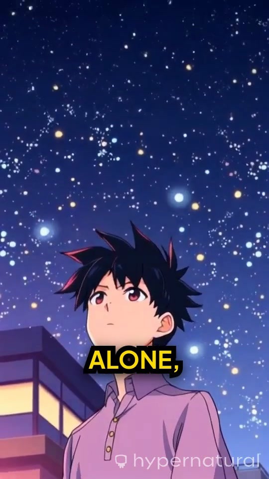 Rooftop Solitude: A Cinematic Rainy Night