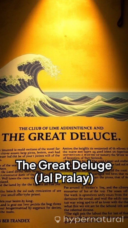 The Great Deluge: Manu's Journey with Lord Matsya