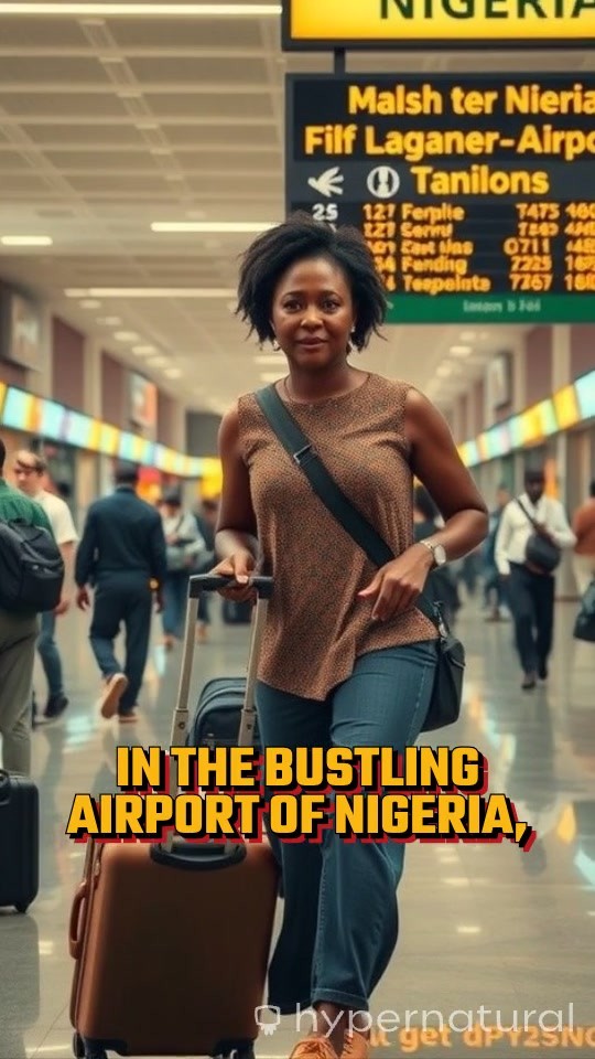 Big Girl Thanking God after Airport Fire Incident with Ants Robots