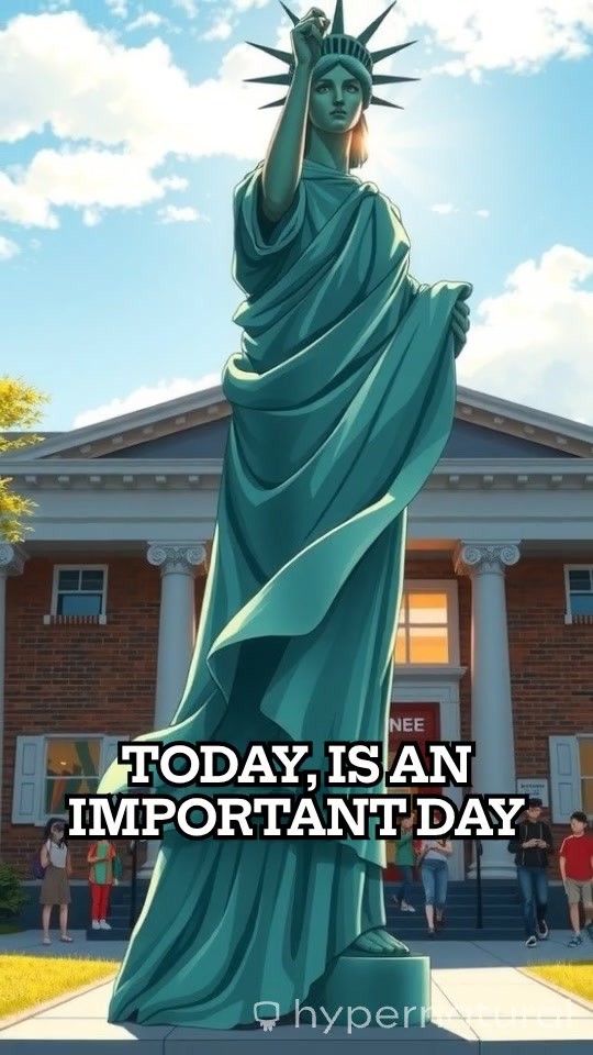 Liberty's Bright First Day at Harbor Elementary!