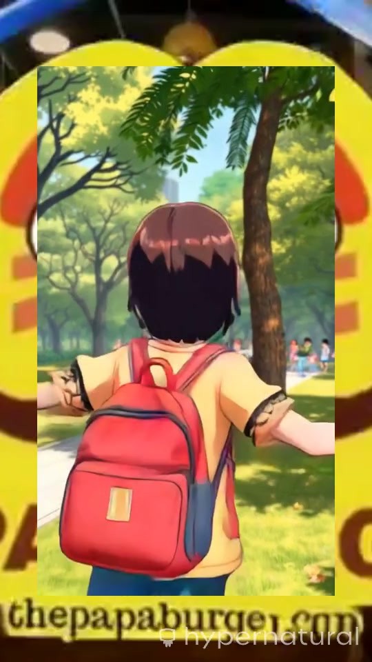 Vibrant Cafe Vibes: Enjoying Burgers & Jumping Fun!