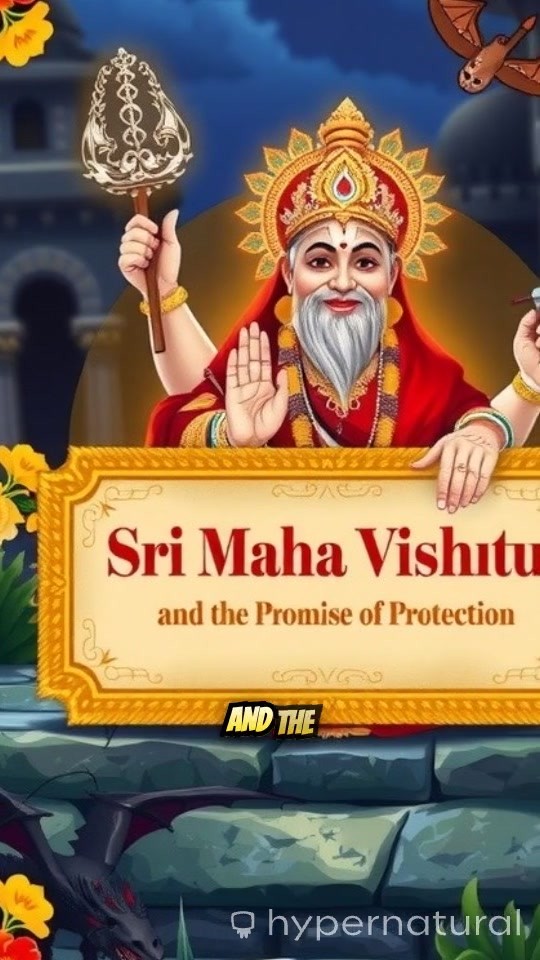 The Brave Heart of Young Prahlada and the Promise of Sri Maha Vishnu