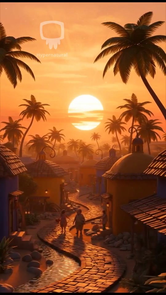 Morning in a Nigerian Village