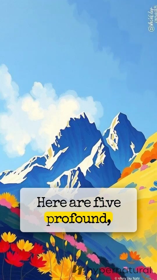 Five Profound Insights on Life's Perception