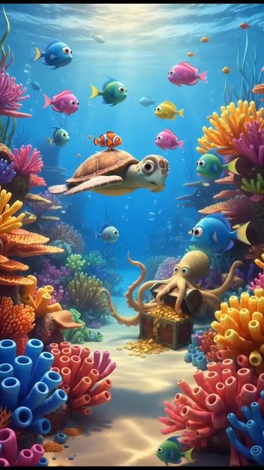 Lost Fish Rescued by Loyal Tortoise Friend!