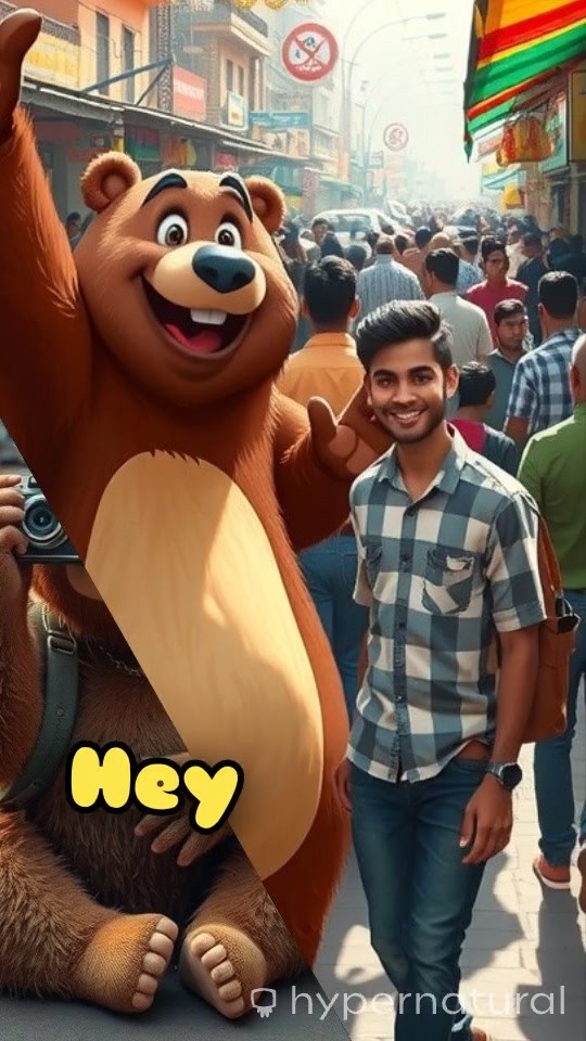 Mr Bear's Indian Street Adventure