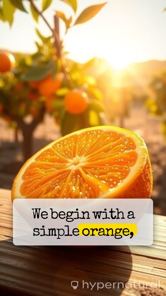 Crystal Orange Cutting in 8K