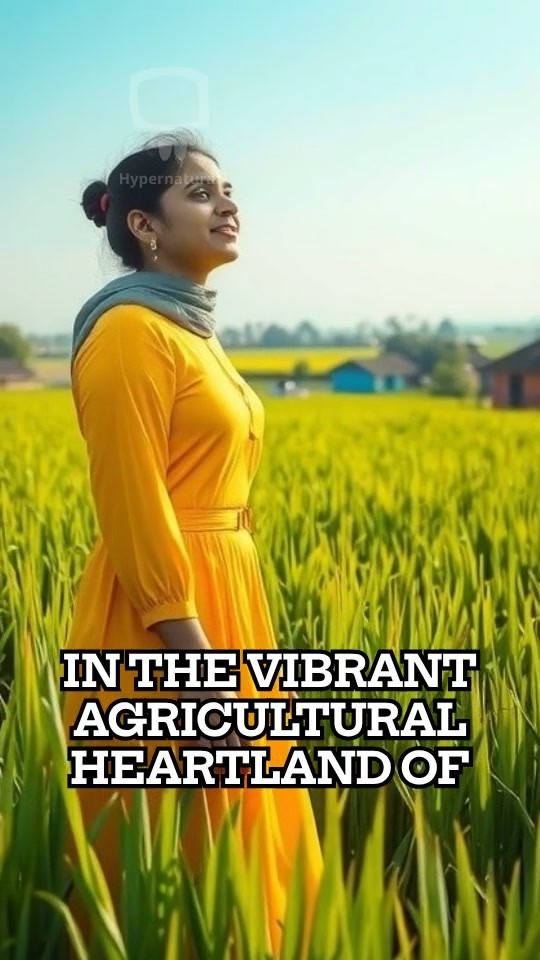 Female Farmer Spraying Fipronil on Onion Crop in India