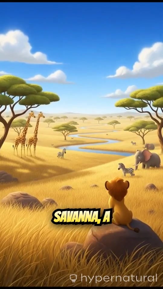 Joyful Adventures of a Lion Family on the African Savanna